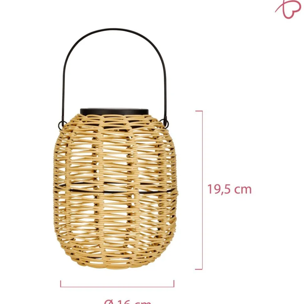 Aurinkokennolyhty Paulmann Pauleen Sunshine Treasure, IP44, 3000K, rottinki