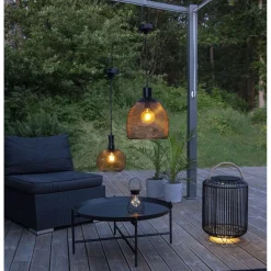 Aurinkokennolyhty Star Trading Sunlight Ø340x480 mm musta