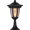 Aurinkokennopuutarhavalaisin Star Trading Flame LED 155x630x155 mm musta