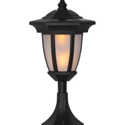 Aurinkokennopuutarhavalaisin Star Trading Flame LED 155x630x155 mm musta