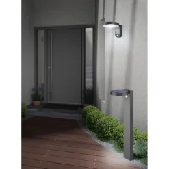 Aurinkokennopylväsvalaisin Trio Posadas 60 cm antrasiitti liiketunnistimella