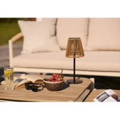 Aurinkokennopöytävalaisin House Nordic Salford, IP44, 1.2V, 600mAh, ruskea