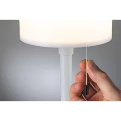 Aurinkokennopöytävalaisin Paulmann Bartja USB-ladattava IP44 2700K himmennettävä valkoinen