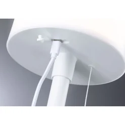 Aurinkokennopöytävalaisin Paulmann Bartja USB-ladattava IP44 2700K himmennettävä valkoinen