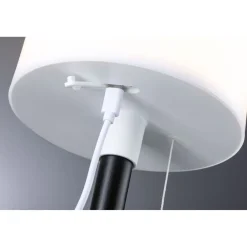 Aurinkokennopöytävalaisin Paulmann Bartja USB-ladattava IP44 2700K himmennettävä valkoinen