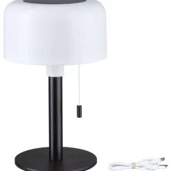 Aurinkokennopöytävalaisin Paulmann Bartja USB-ladattava IP44 2700K himmennettävä valkoinen