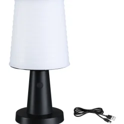 Aurinkokennopöytävalaisin Paulmann Ilanga 30cm IP44 2700K 125lm USB antrasiitti