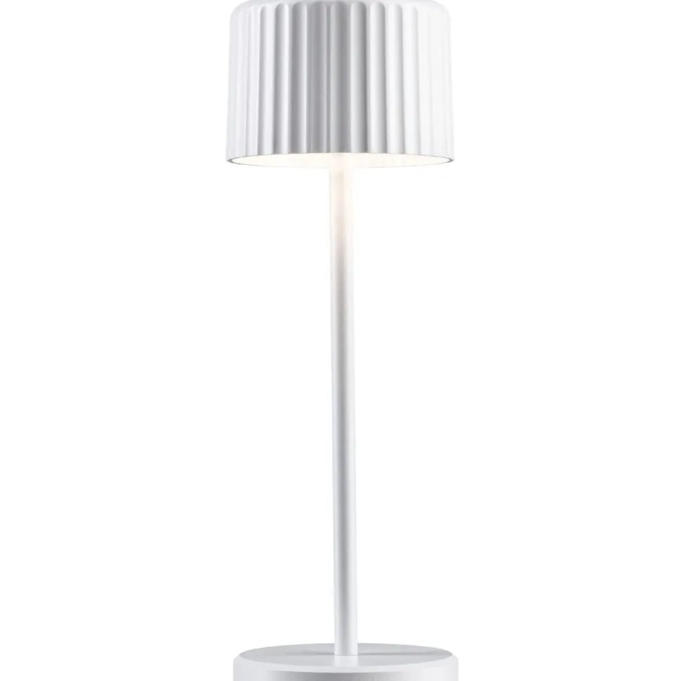 Aurinkokennopöytävalaisin Paulmann Solar Else USB-ladattava IP44 himmennettävä 2700K valkoinen
