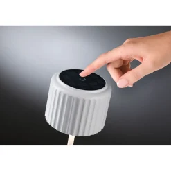 Aurinkokennopöytävalaisin Paulmann Solar Else USB-ladattava IP44 himmennettävä 2700K valkoinen