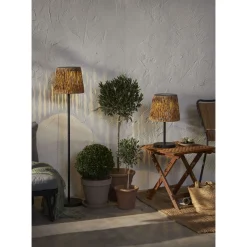 Aurinkokennopöytävalaisin Star Trading Cesta, 48cm, musta/ruskea