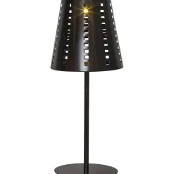 Aurinkokennopöytävalaisin Star Trading Sola, 35cm, musta
