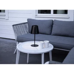 Aurinkokennopöytävalaisin Star Trading Sola, 35cm, musta