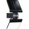 Aurinkokennoseinävalaisin Paulmann Lesla 150x130mm USB-ladattava hämäräohjattu liiketunnistin IR IP65 3000K 12.5W 1000lm antrasiitti
