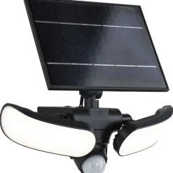 Aurinkokennoseinävalaisin Paulmann Sonlig 286x137mm USB-ladattava hämäräohjattu liiketunnistin IR IP65 3000K 2x9W 2x1100lm antrasiitti