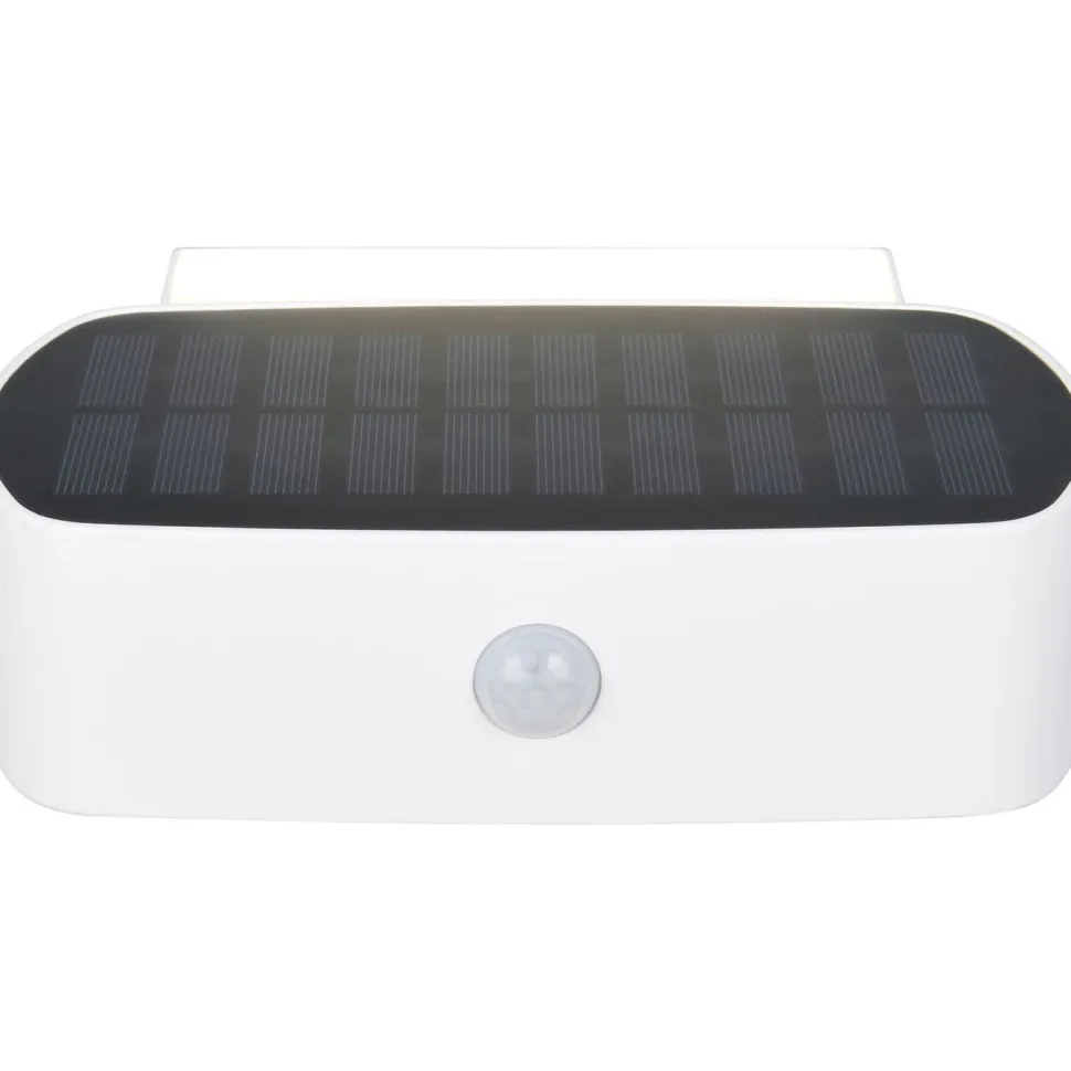 Aurinkokennoseinävalaisin Trio Bilbao Hybrid Solar LED ladattava liike- ja hämärätunnistin ylös/alas 4000K musta