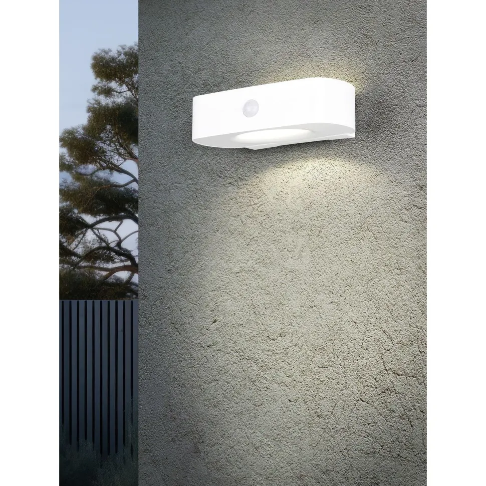 Aurinkokennoseinävalaisin Trio Bilbao Hybrid Solar LED ladattava liike- ja hämärätunnistin ylös/alas 4000K musta