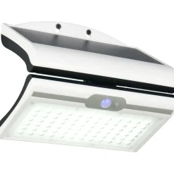 Aurinkokennoseinävalaisin Trio Macapa LED ladattava liike- ja hämärätunnistin 4000K valkoinen