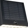 Aurinkokennoseinävalaisin Trio Alvorada Hybrid Solar LED ladattava liike- ja hämärätunnistin 4000K alas musta