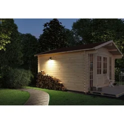 Aurinkokennoseinävalaisin Paulmann Lesly 113x126mm USB-ladattava hämäräohjattu liiketunnistin IR IP65 3000K 5.5W 400lm antrasiitti