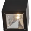 Aurinkokennoseinävalaisin Star Trading Wally Cube, 10cm, musta