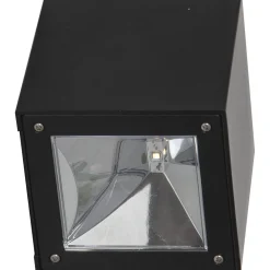 Aurinkokennoseinävalaisin Star Trading Wally Cube, 10cm, musta