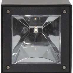 Aurinkokennoseinävalaisin Star Trading Wally Cube, 10cm, musta