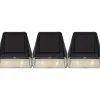 Aurinkokennoseinävalaisin Star Trading Wally Mini, 70x40x75mm, 3kpl, musta