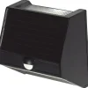 Aurinkokennoseinävalaisin Star Trading Wally 110x110x60mm liiketunnistin musta