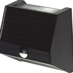 Aurinkokennoseinävalaisin Star Trading Wally 110x110x60mm liiketunnistin musta