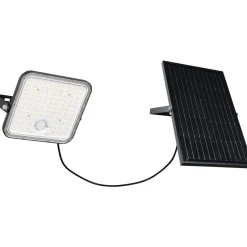 Aurinkokennoseinävalaisin Trio Acora LED liiketunnistin 4000K mattamusta