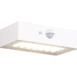 Aurinkokennoseinävalaisin Trio Elvas LED, liike- ja hämärätunnistin, mattamusta