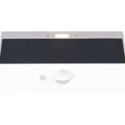Aurinkokennoseinävalaisin Trio Elvas LED, liike- ja hämärätunnistin, mattamusta