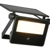 Aurinkokennoseinävalaisin Trio Moura LED 15x14cm liiketunnistin mattamusta