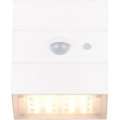Aurinkokennoseinävalaisin Trio Talca LED, liike- ja hämärätunnistin, mattamusta