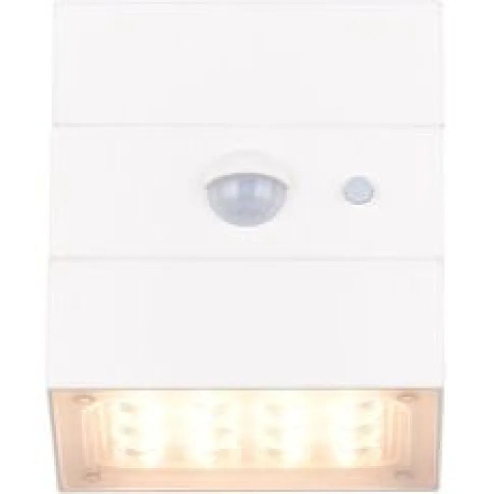Aurinkokennoseinävalaisin Trio Talca LED, liike- ja hämärätunnistin, mattamusta