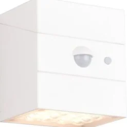 Aurinkokennoseinävalaisin Trio Talca LED, liike- ja hämärätunnistin, mattamusta