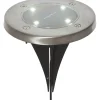 Aurinkokennovalaisin Star Trading Lawnlight, hopea, 3kpl