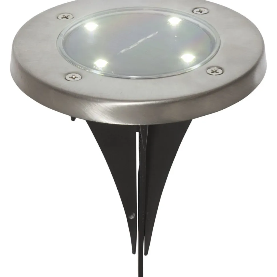 Aurinkokennovalaisin Star Trading Lawnlight, hopea, 3kpl