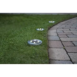 Aurinkokennovalaisin Star Trading Lawnlight, hopea, 3kpl