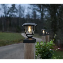 Aurinkokennovalaisin Star Trading Felix Ø14cm musta