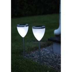 Aurinkokennovalaisin Star Trading Vigo, 34cm, 2kpl, kromi