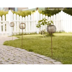 Aurinkokennovalaisin House Nordic Carlisle, IP44, 1.2V, 600mAh, ruskea