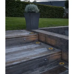 Aurinkokennovalaisin Star Trading Lawnlight Ø11cm 2 kpl musta