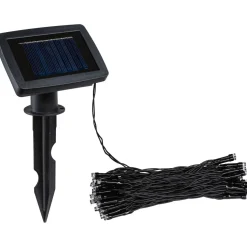 Aurinkokennovaloketju Paulmann Aurinka IP44 3000K 60 valoa 7.9m musta