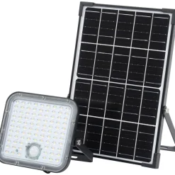 Aurinkokennovalonheitin liiketunnistimella Osram Endura Flood Split 30W 840 4000K kaukosäädin musta