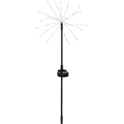 Aurinkokennovalopuu Star Trading Firework 2kpl 60cm musta