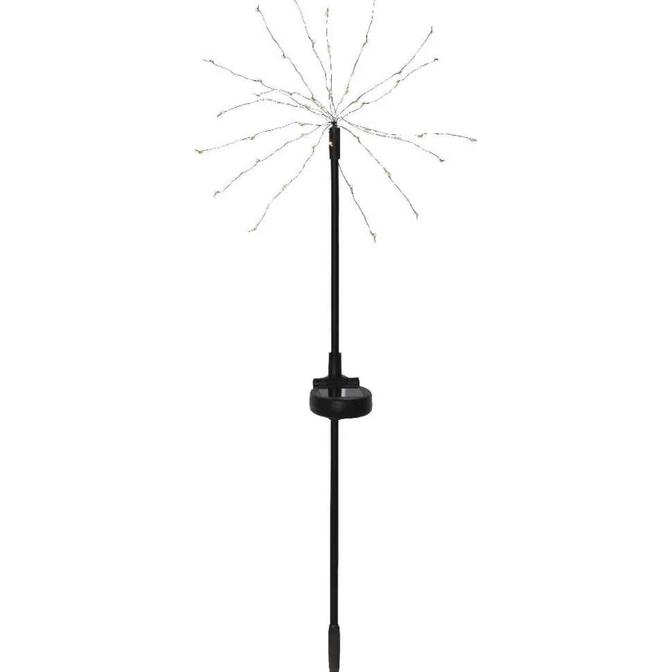 Aurinkokennovalopuu Star Trading Firework 2kpl 60cm musta