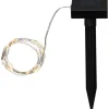 Aurinkokennovalosarja Star Trading Dew Drop, 500cm, hopea