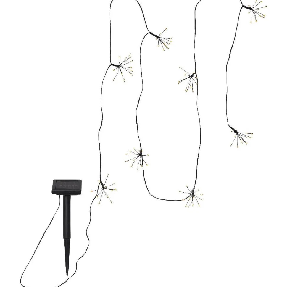 Aurinkokennovalosarja Star Trading Firework 210cm musta