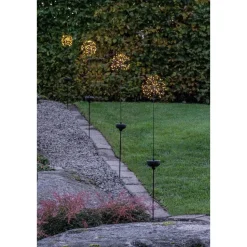 Aurinkokennovalo Star Trading Firework 85cm musta